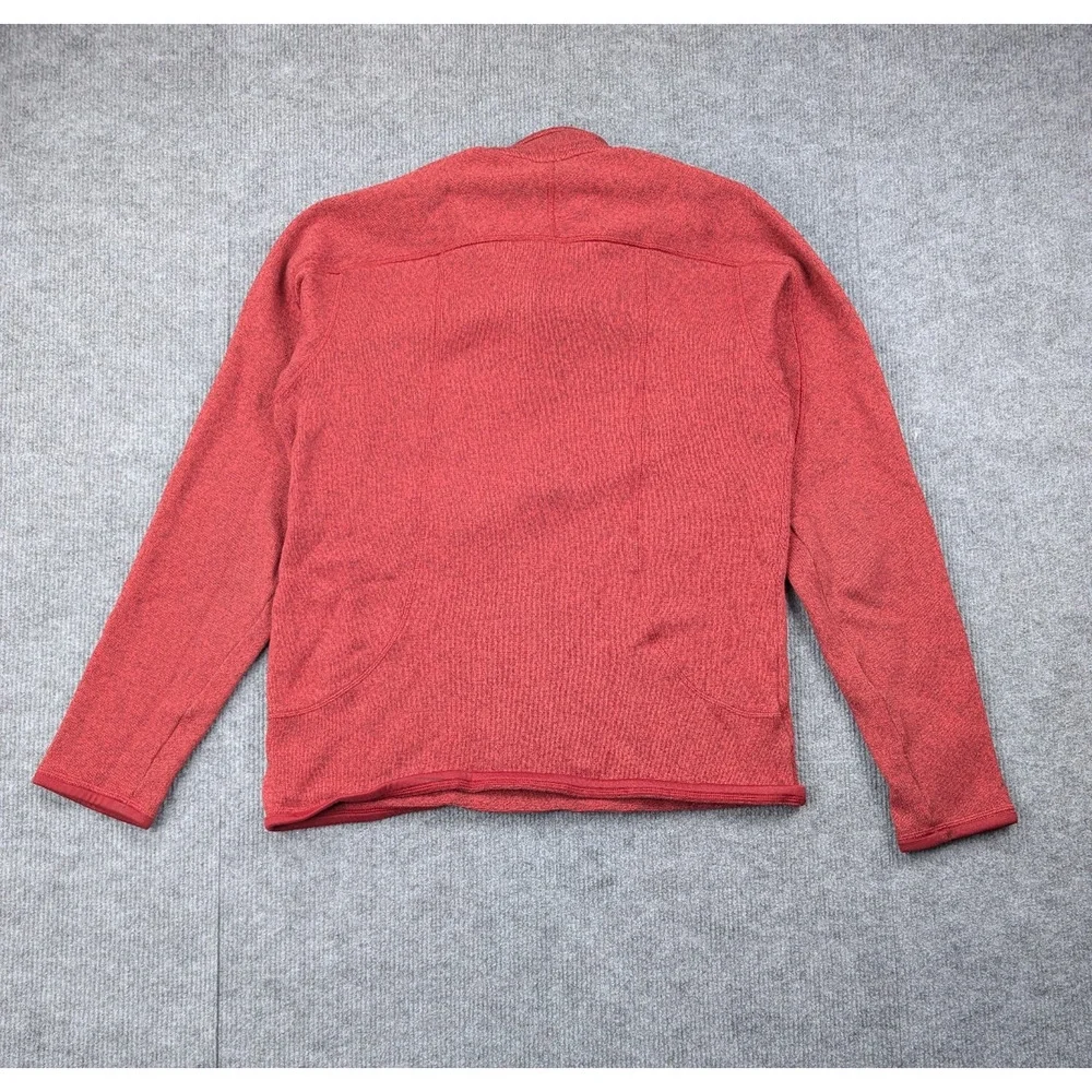 Patagonia Better Sweater 1/4 Zip Mens Medium Red Fleece Pullover Athleisure Hike